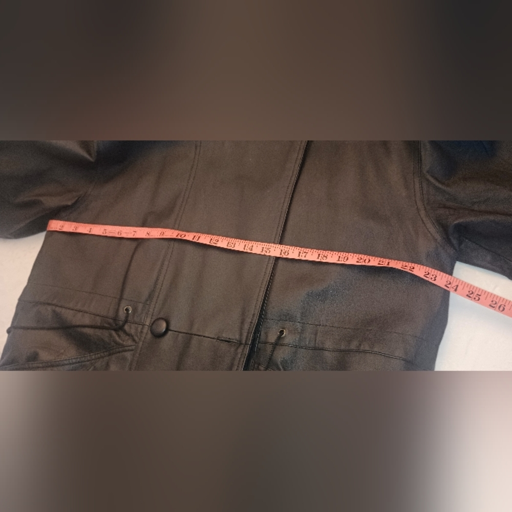 Middlebrook park black Leather trench coat - Picture 11 of 13